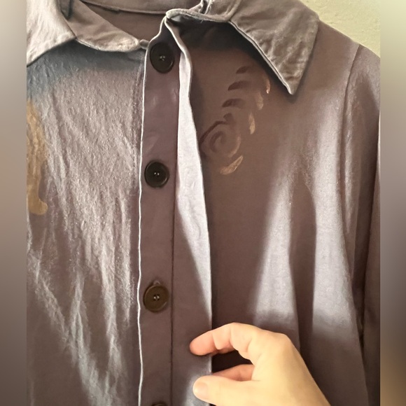 Lagan look style cotton cardigan with unique unique hemline Size medium - Picture 12 of 12